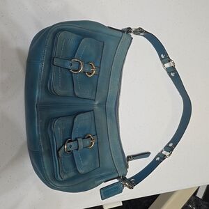 Teal Vintage Coach Soho Bag.